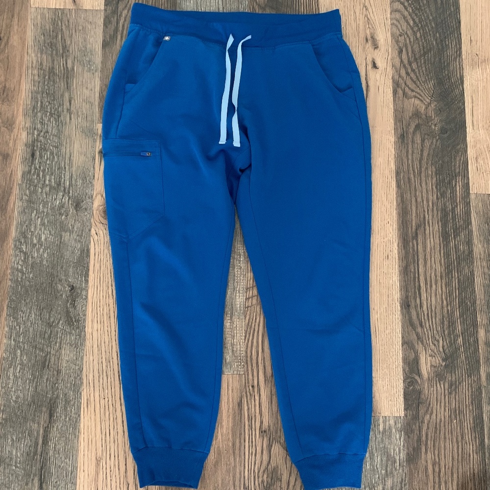 FIGS Jogger Scrub Pants, Royal Blue, Size (L)